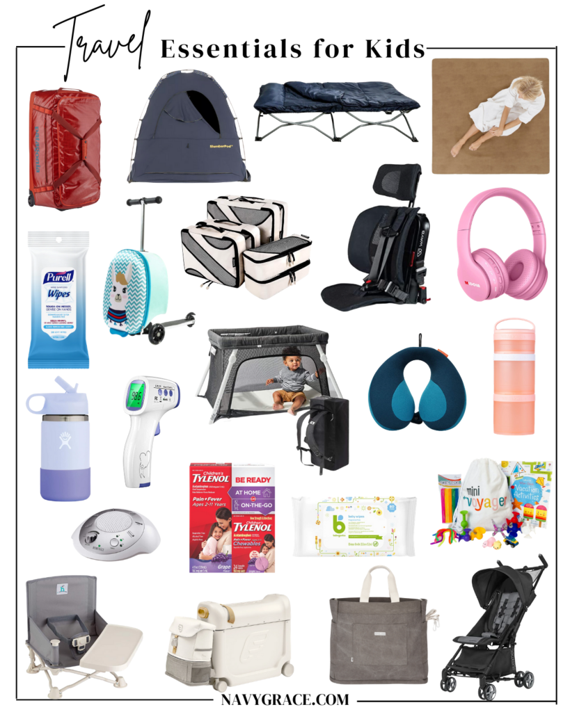 Essential items for traveling with toddlers